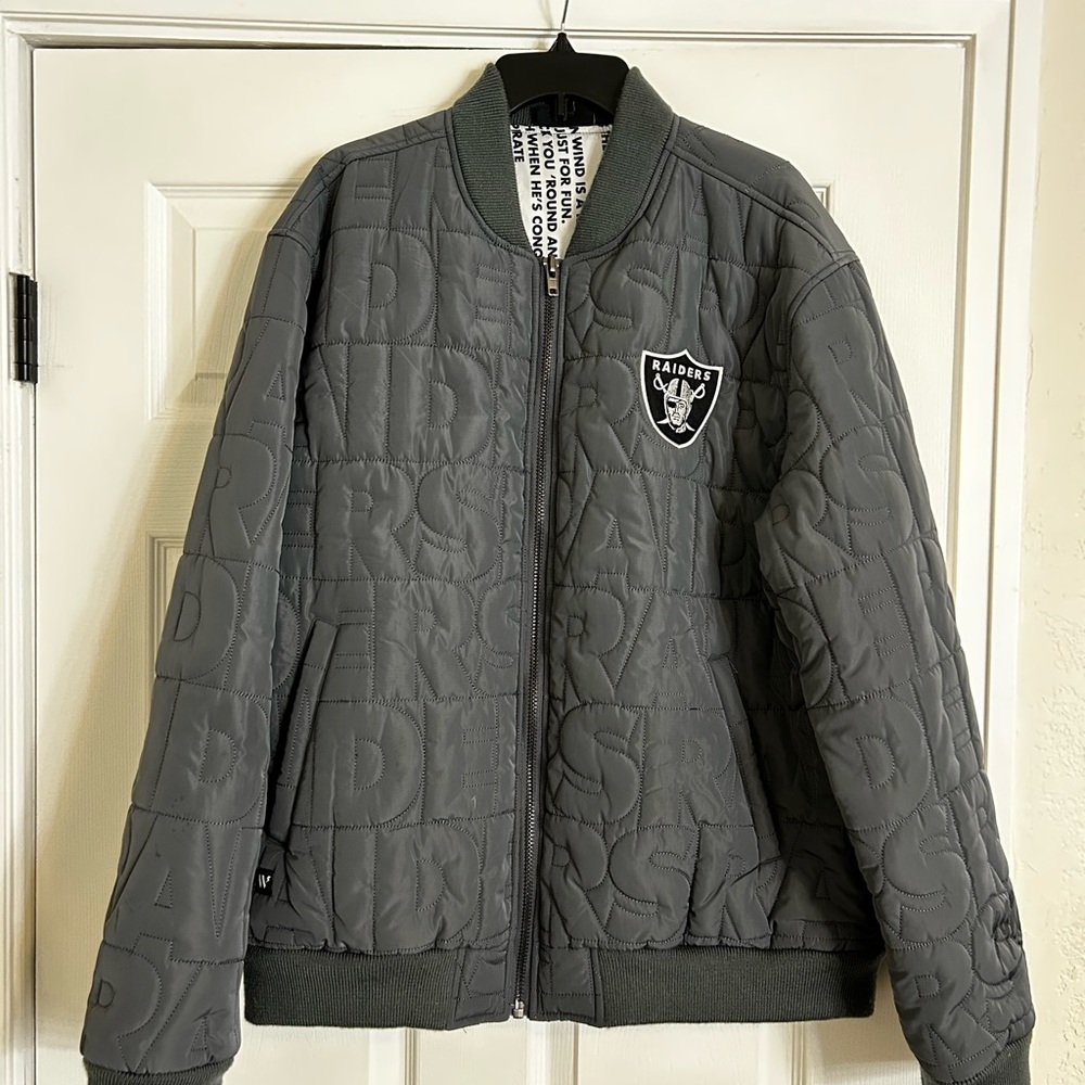 Riders by Lee Dark Gray Quilted Bomber Jacket
